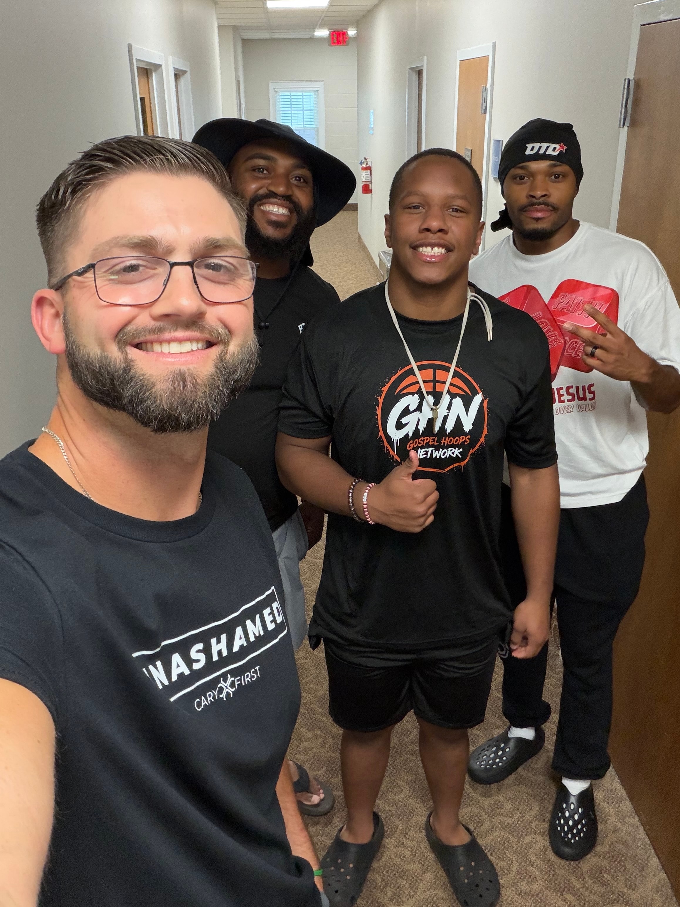 GHN crew in the hallway