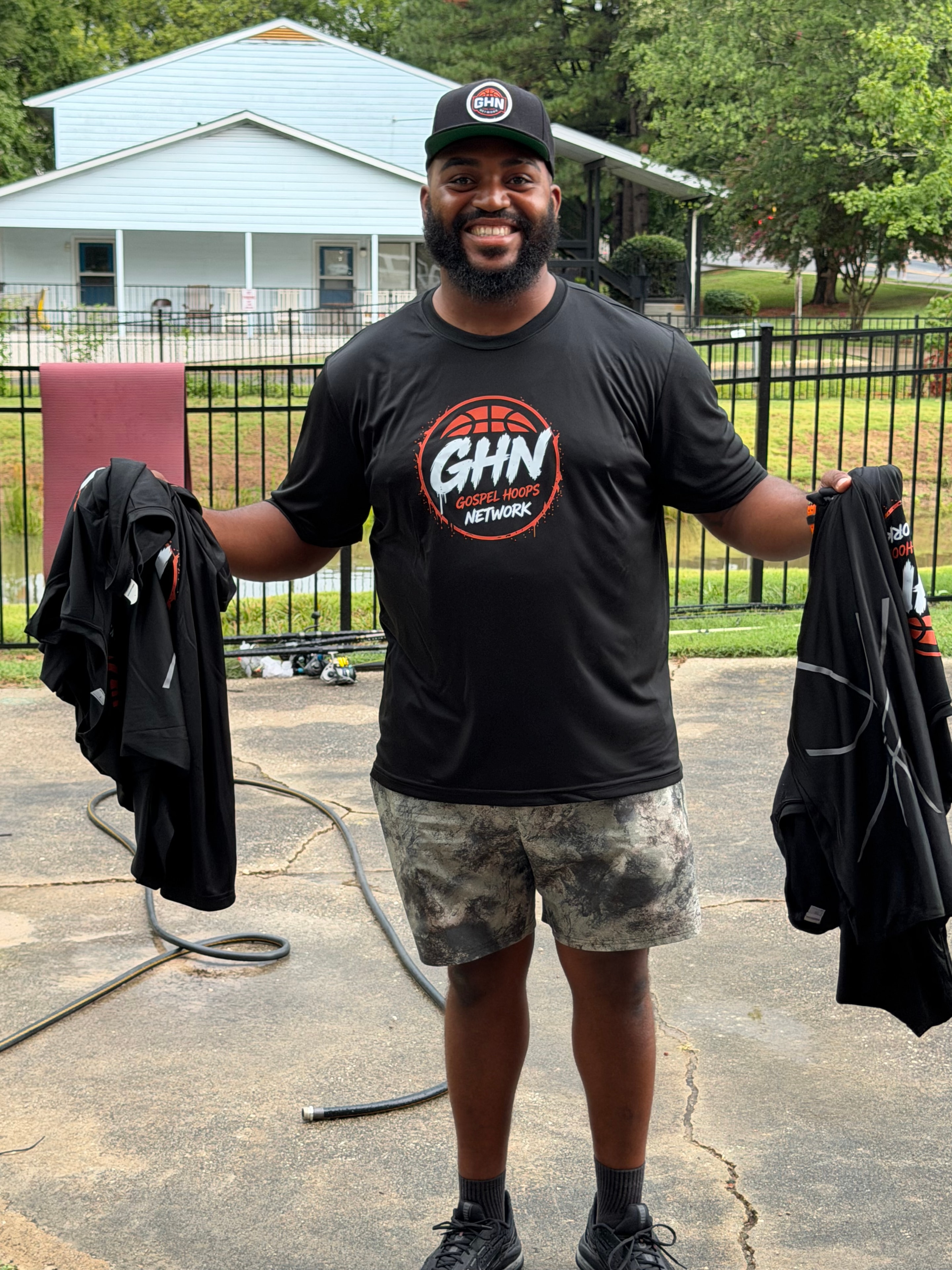 GHN shirts being distributed at the court